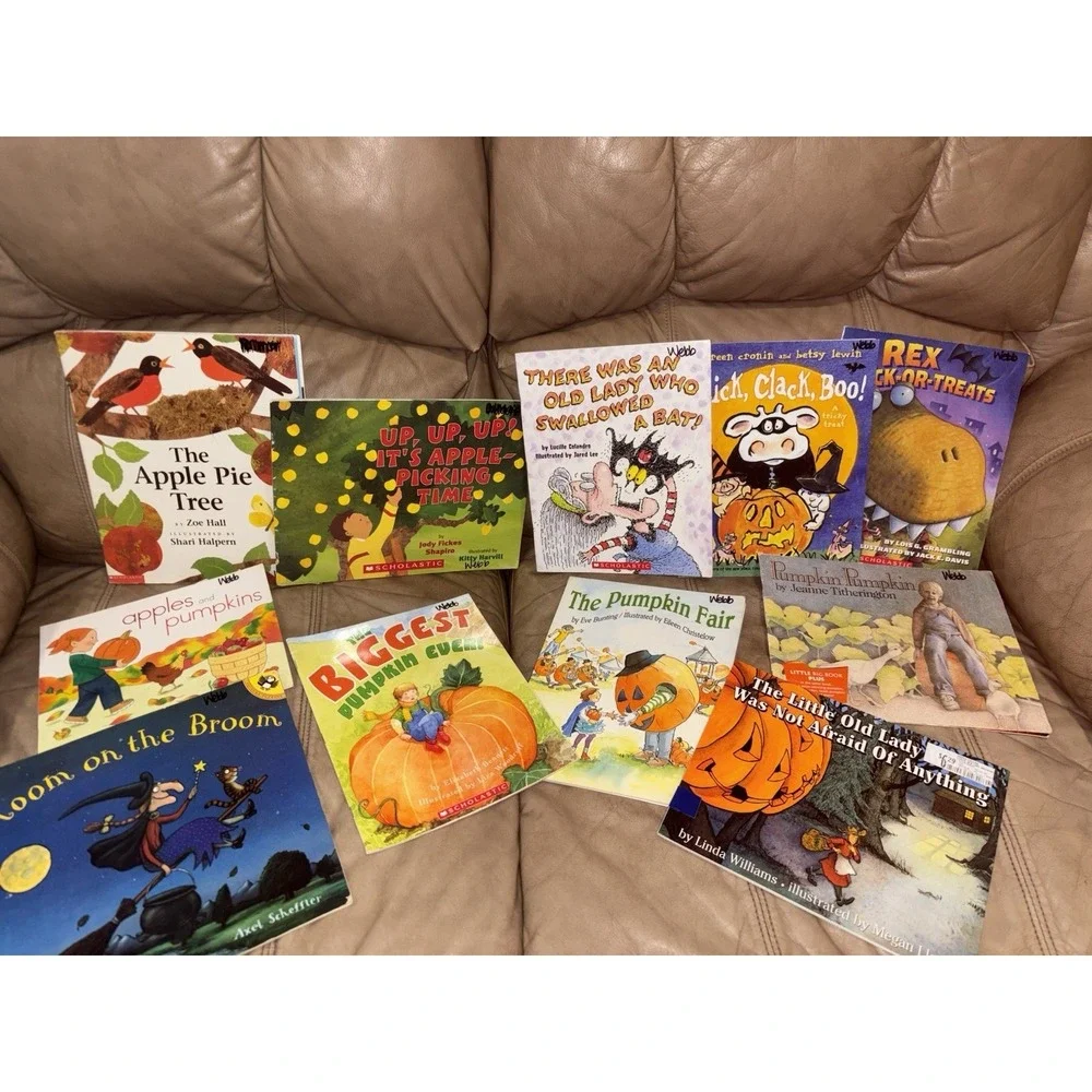 Lot 11 HALLOWEEN FALL THEMED Picture Books pumpkins ghosts‎ witches PB Kids